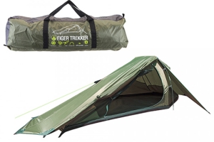 Pinnacle Eiger Trekker Tent Single 2000HH Green/Black Lightweigt Hiking Backpacking Camping